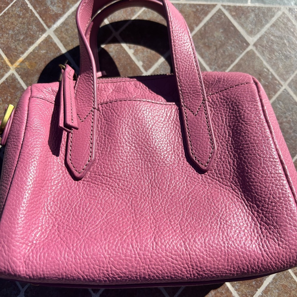 Fossil Pink Mini Satchel Bag - Picture 3 of 9